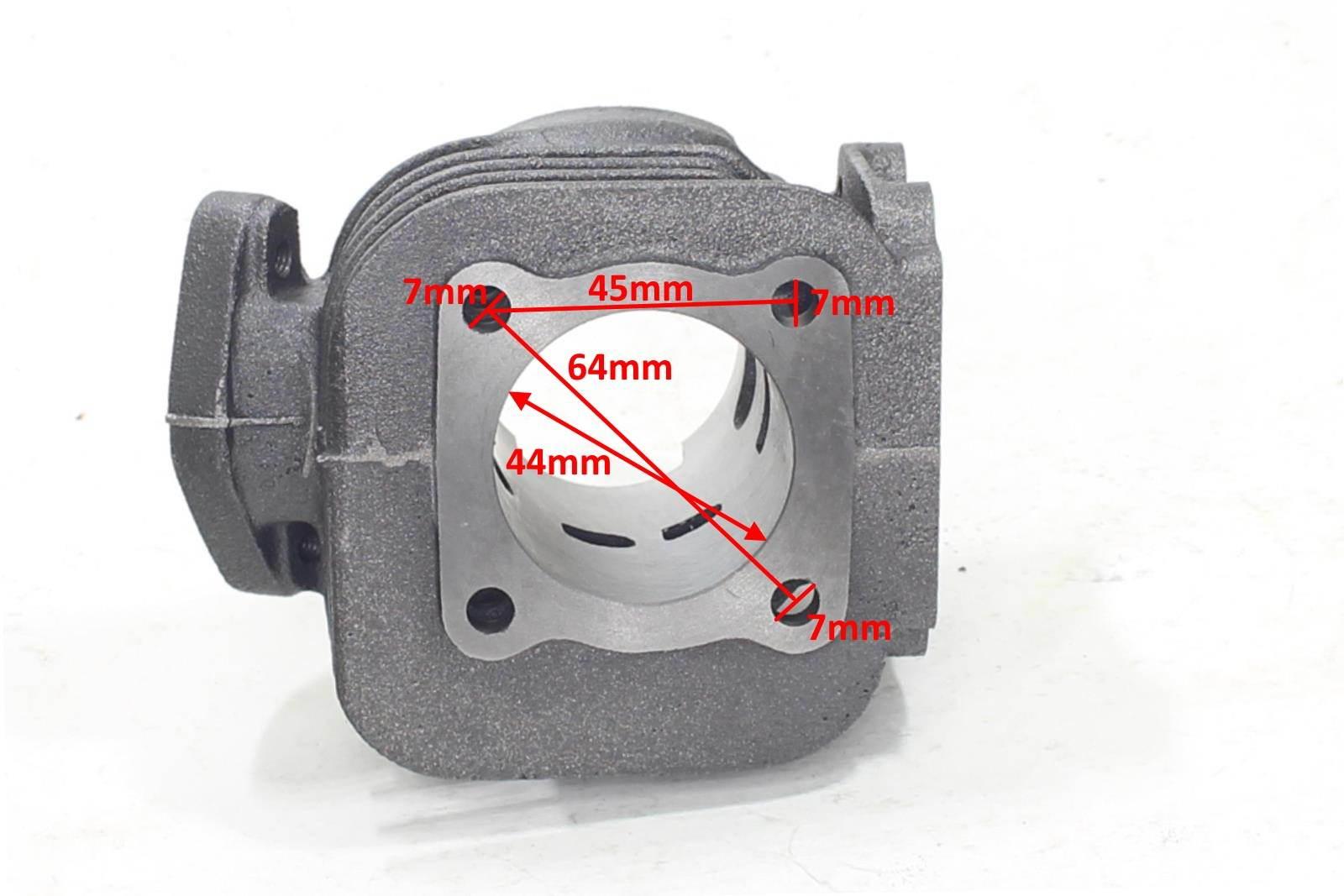 Cylinder yamaha bws aprilia amico sr italjet mbk 60cc 44mm kompletny hw - zdjęcie 5