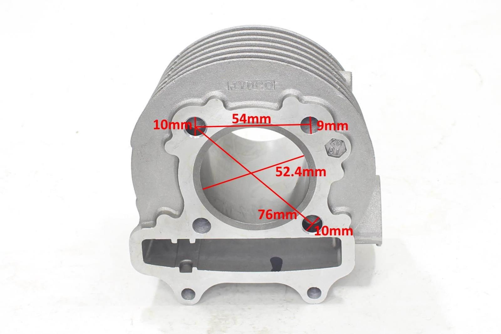 Cylinder gy6-125 125ccm 52.4mm kompletny hw - zdjęcie 3