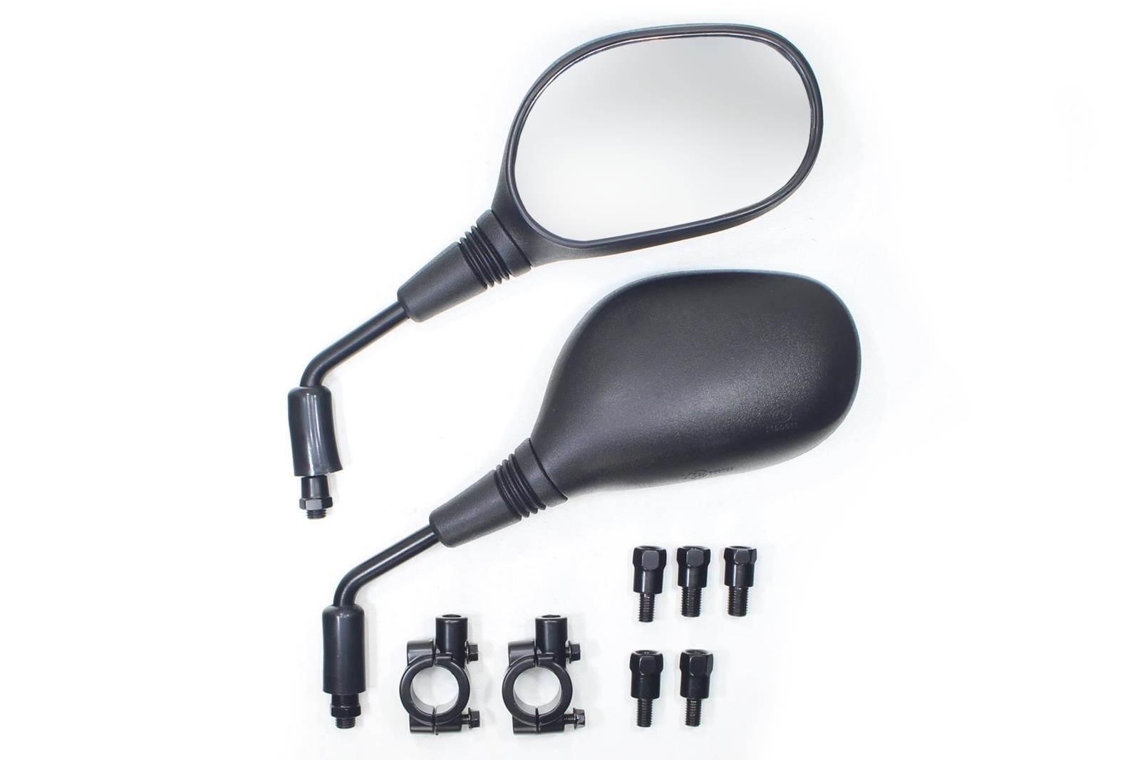 Lustro m8/m10 długie czarne gwint lewy prawy obejmy cl-2013072151 kpl sc