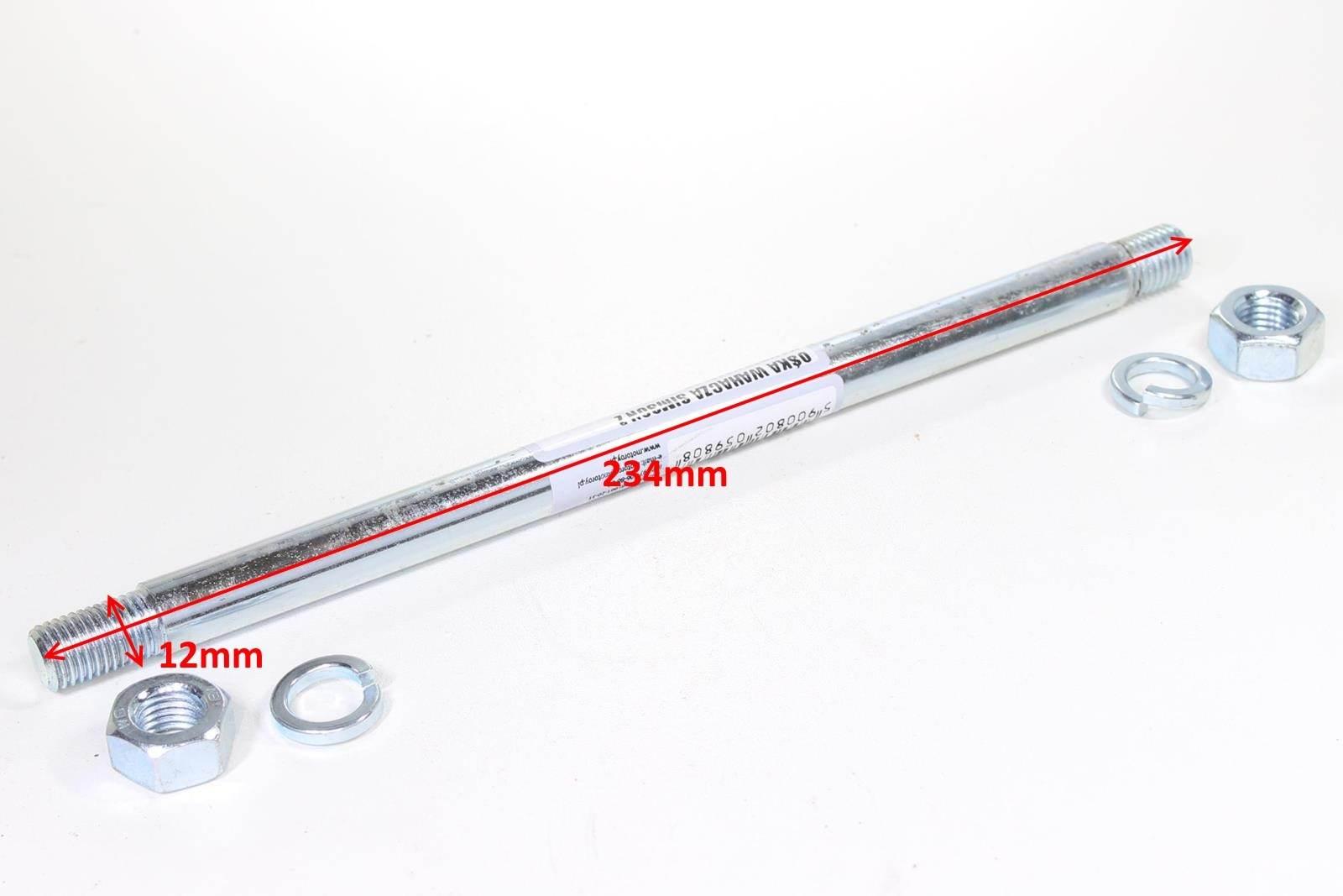 Ośka wahacza simson s51 z nakrętkami tb | ROY26587