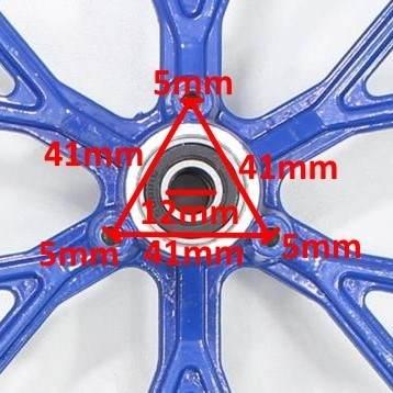 Koło pocket cross niebieskie 10" 2.50x10 tył hb - zdjęcie 3