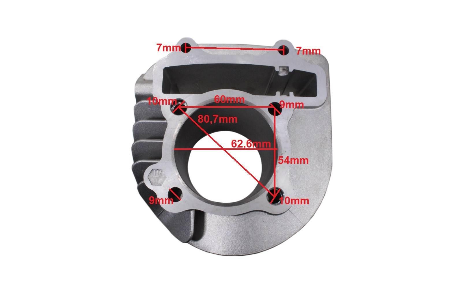 Cylinder gy6-200 62.5mm wangye fuxin kompletny wb - zdjęcie 3