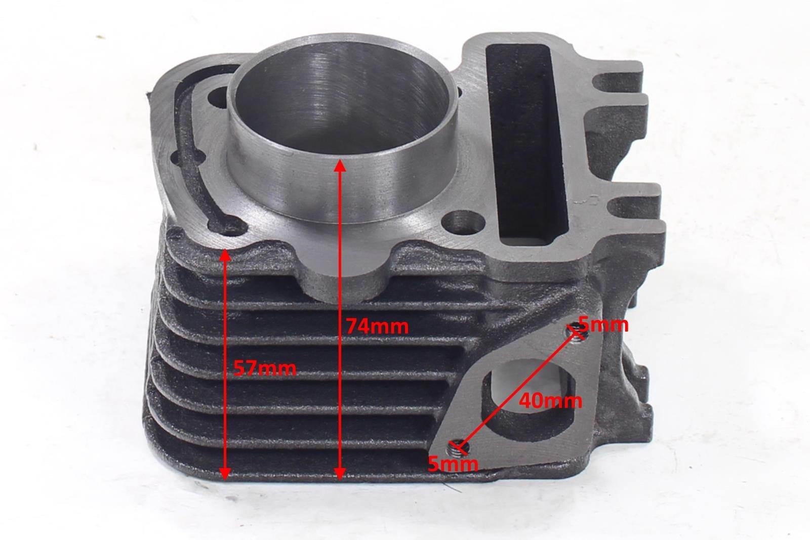 Cylinder piaggio 4t 70ccm 47mm ac 4v kompletny hw - zdjęcie 2