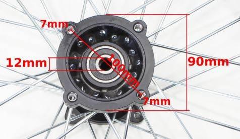 Felga koło tył 1,85x12'' cross 125 new hb - zdjęcie 3