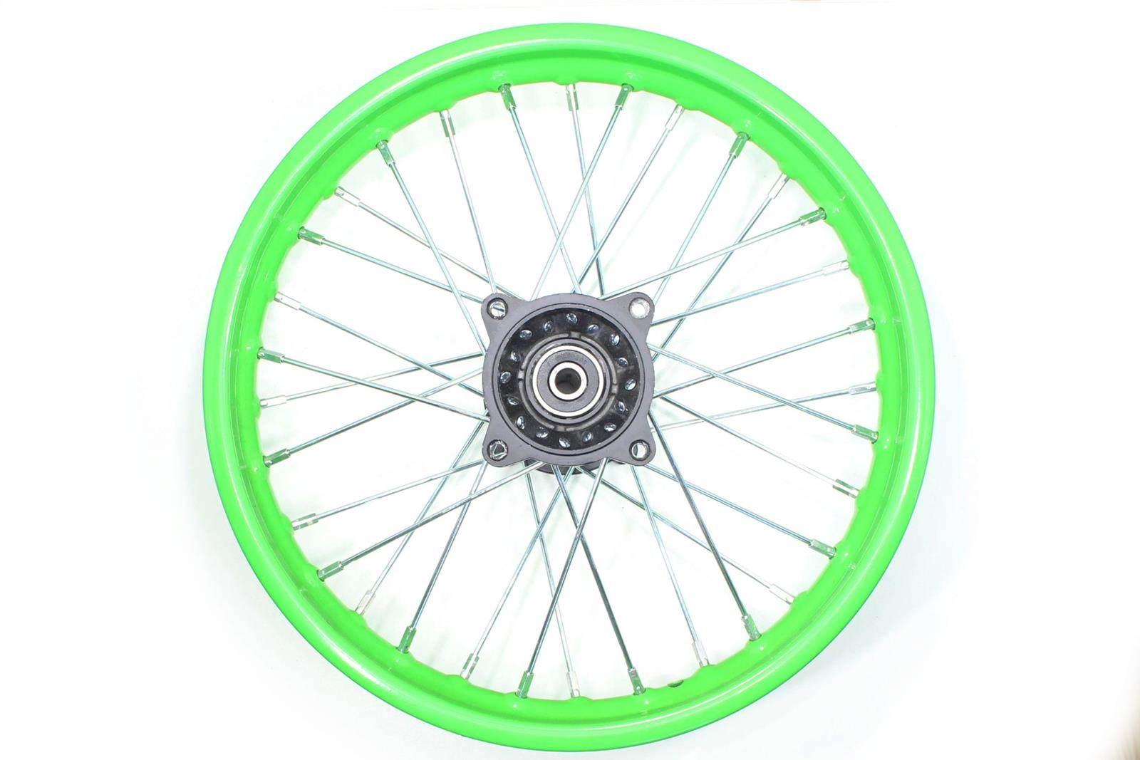 Felga koło tył 1,85/14'' cross 125 new green hb - zdjęcie 3