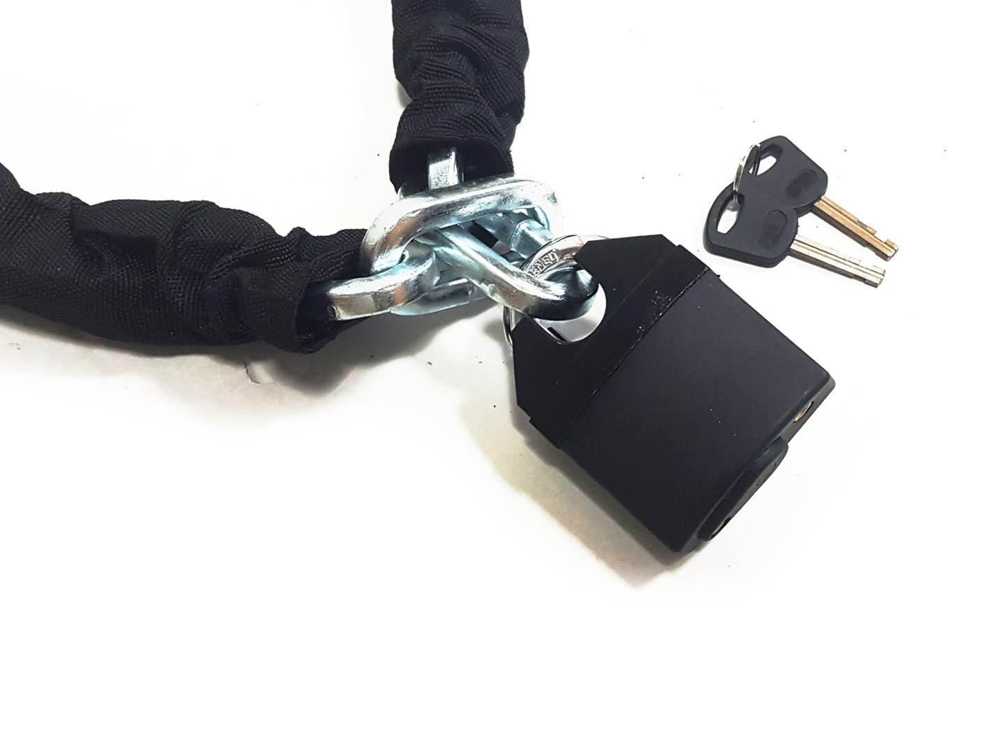 Blokada przeciwkradzieżowa łańcuch kłódka oxf-017 10cm*10cm*1.8m ox - zdjęcie 3