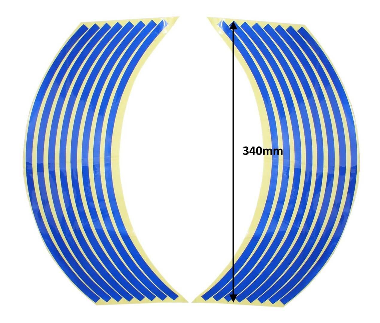 Naklejki odblaskowe na obręcze kół niebieskie oxf-43621 kpl ox - zdjęcie 2