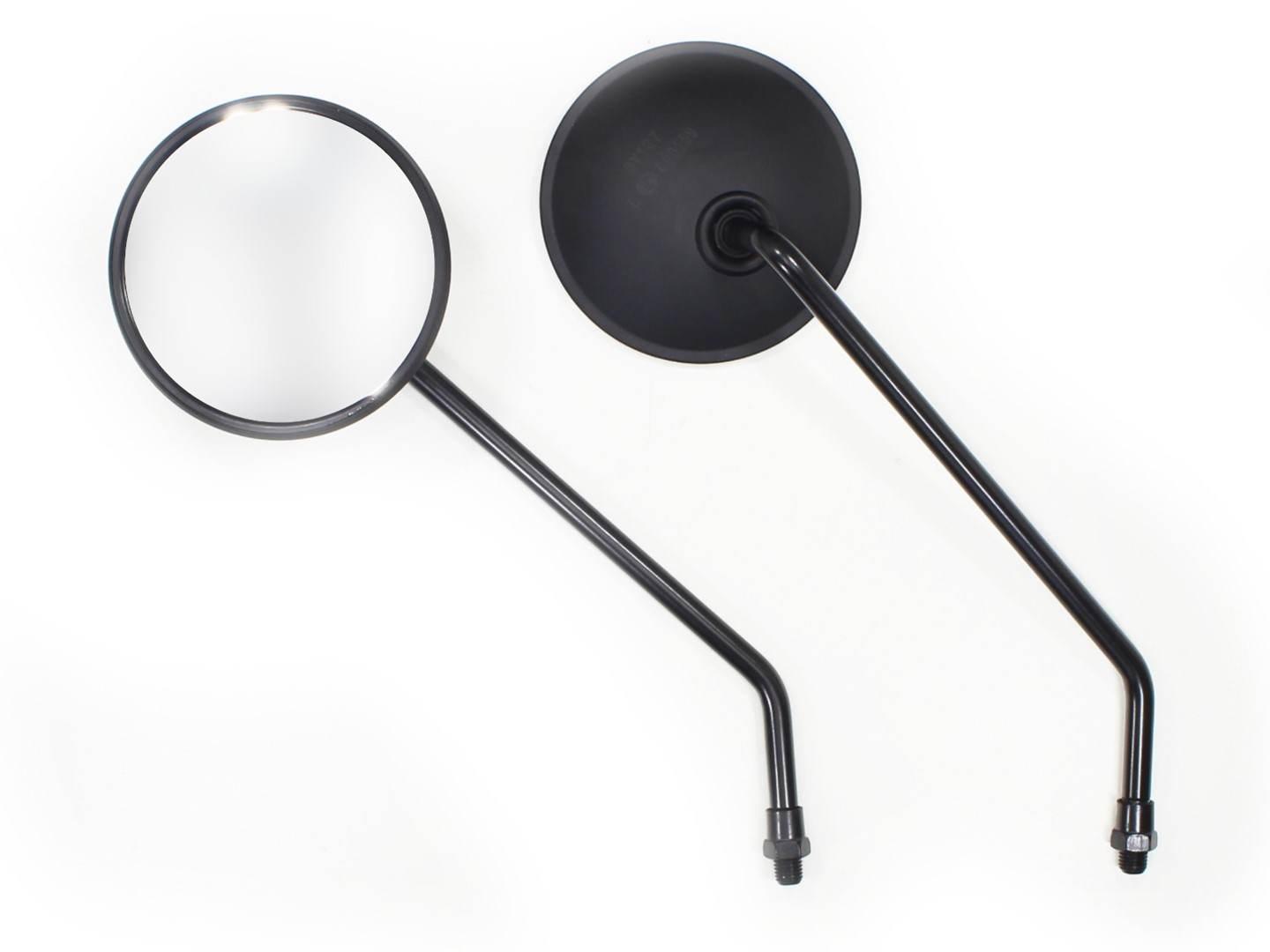 Lusterka motocyklowe skuter motorower mz simson okrągłe m10 czarne oxf-14070 e4 kpl ox