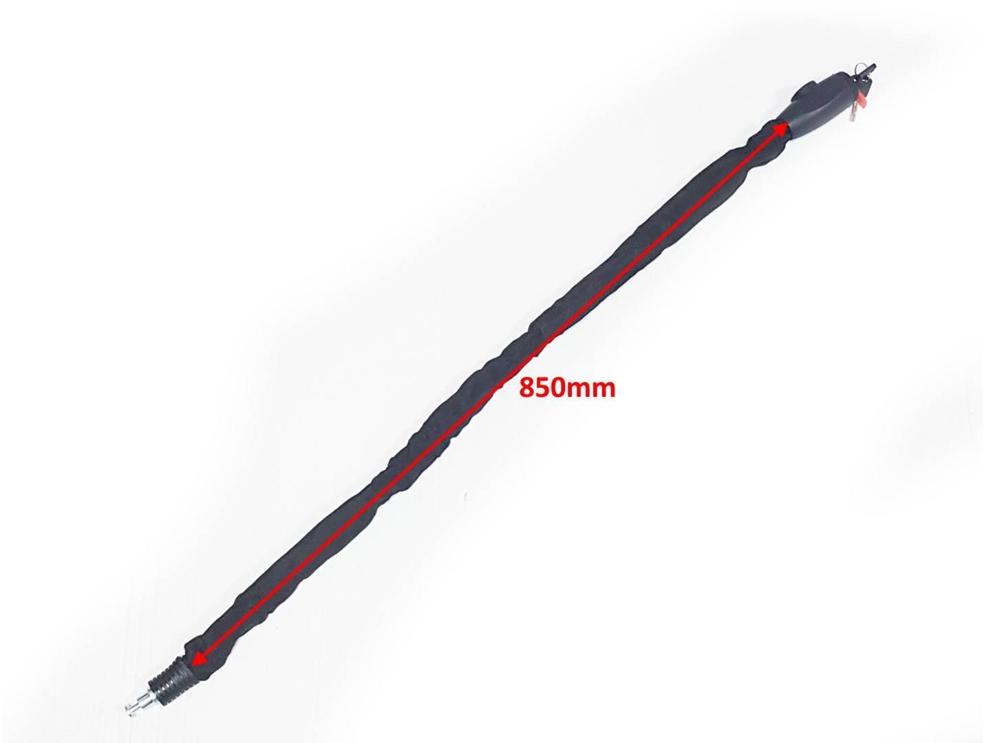 Blokada przeciwkradzieżowa łańcuch/kluczyk 1m oxf-3347 dł 8mm*1m ox - zdjęcie 2