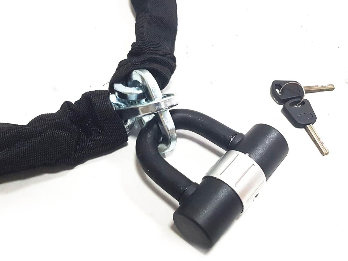 Blokada przeciwkradzieżowa łańcuch/kłódka 1.2m oxf-332 dł 10cm*10cm*1.2m ox - zdjęcie 2