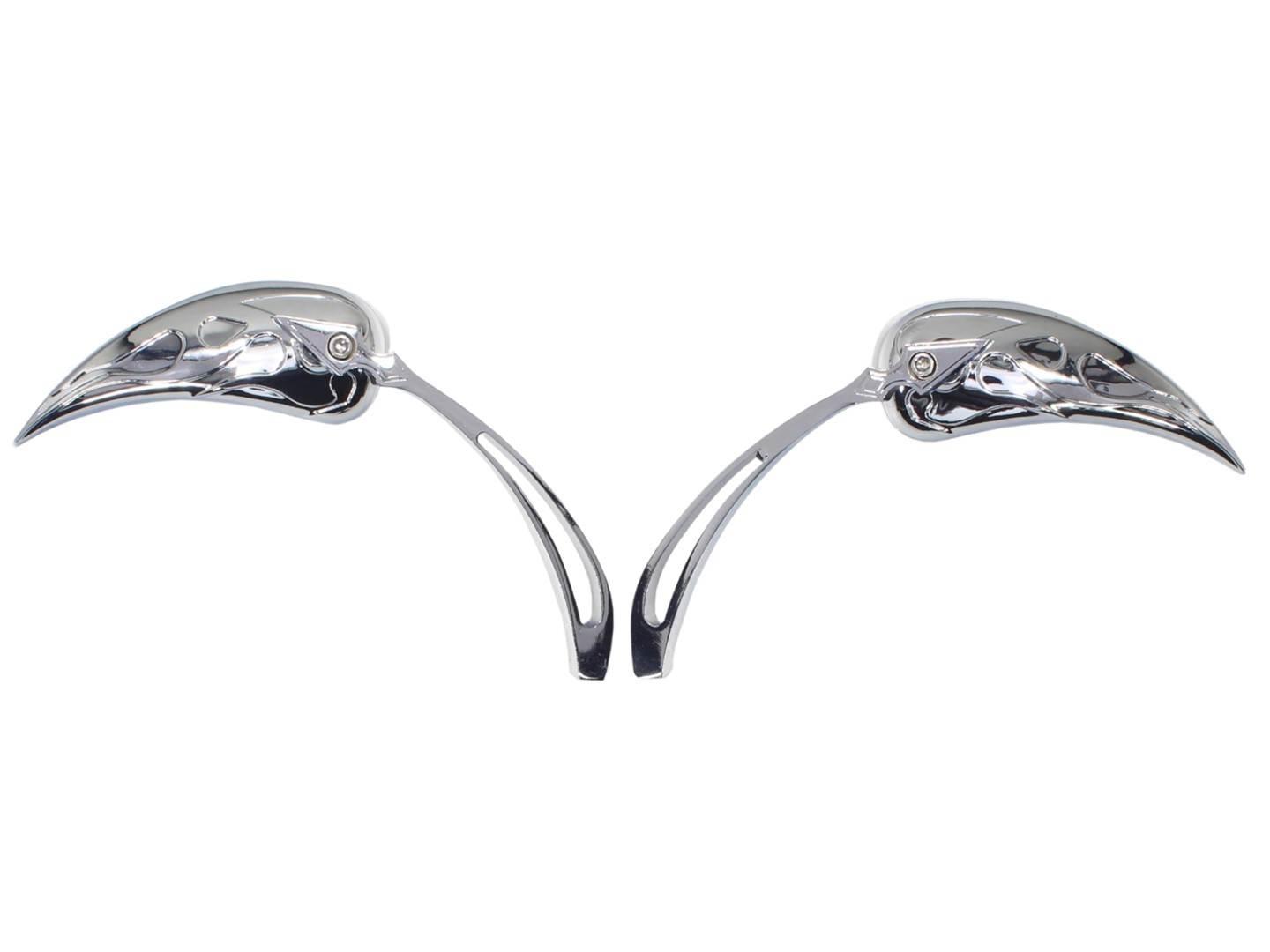 Lusterka motocyklowe harley chopper drag chrom m10/m8 oxf-220 kpl ox - zdjęcie 3