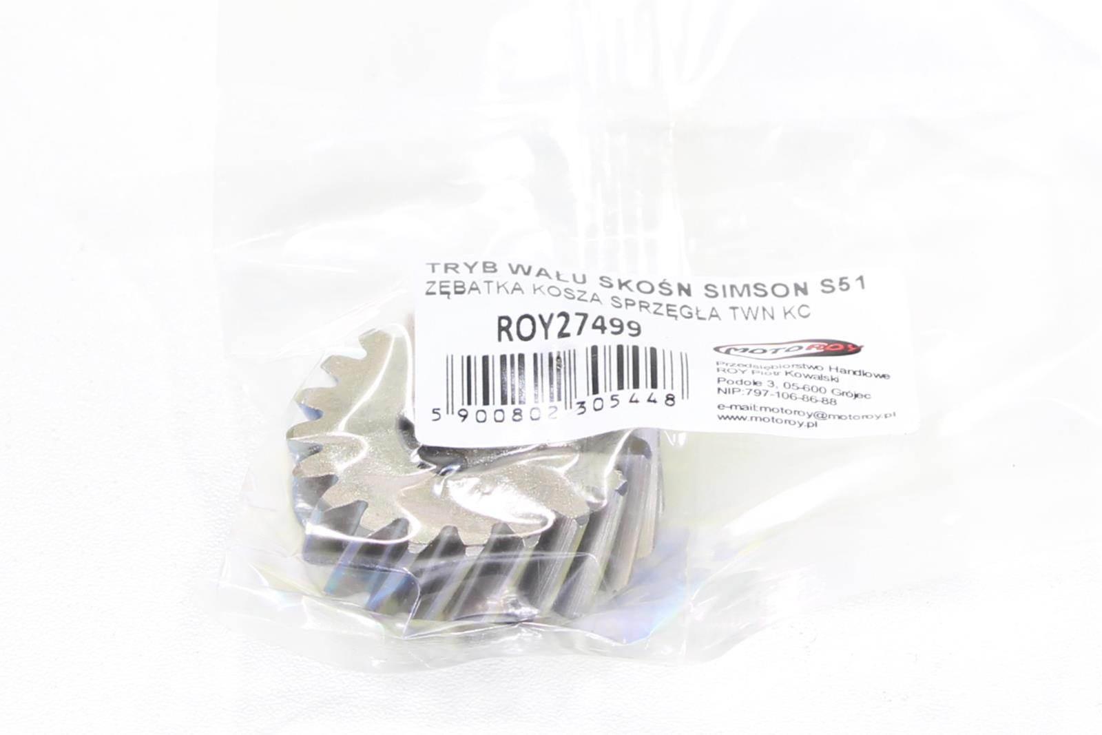 Tryb wału skośny simson s51 zębatka kosza taiwan kc - zdjęcie 6