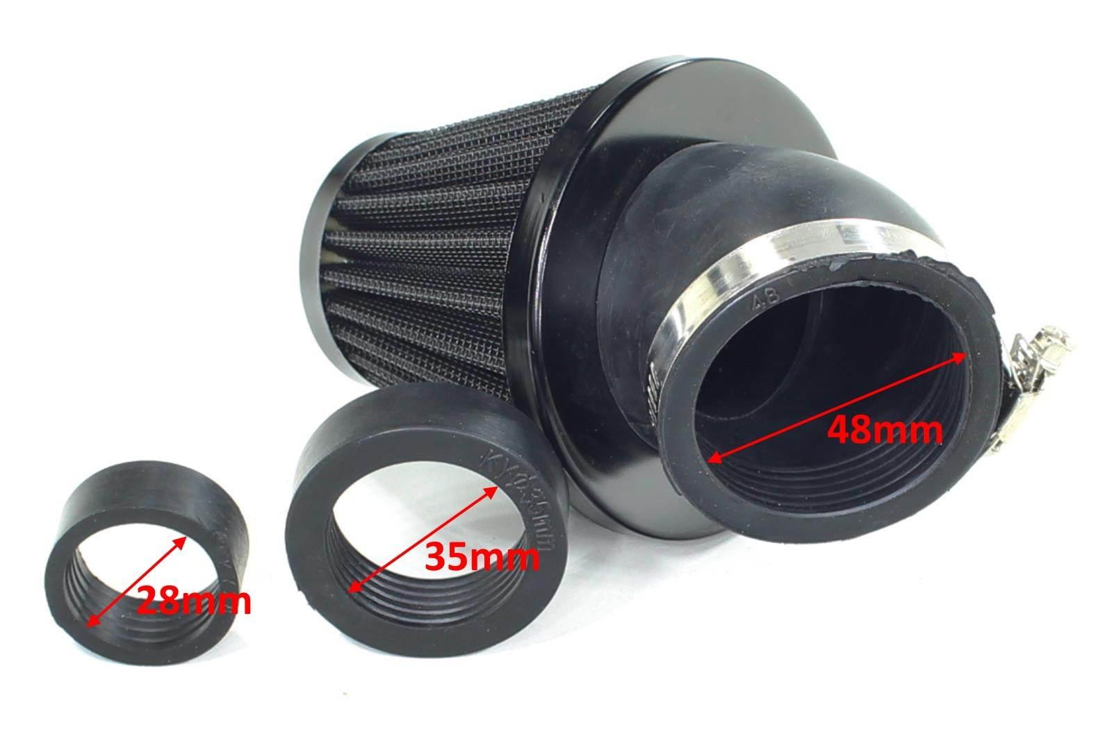 Filtr powietrza stożek fi 28/35/48mm 45° duży wb - zdjęcie 2