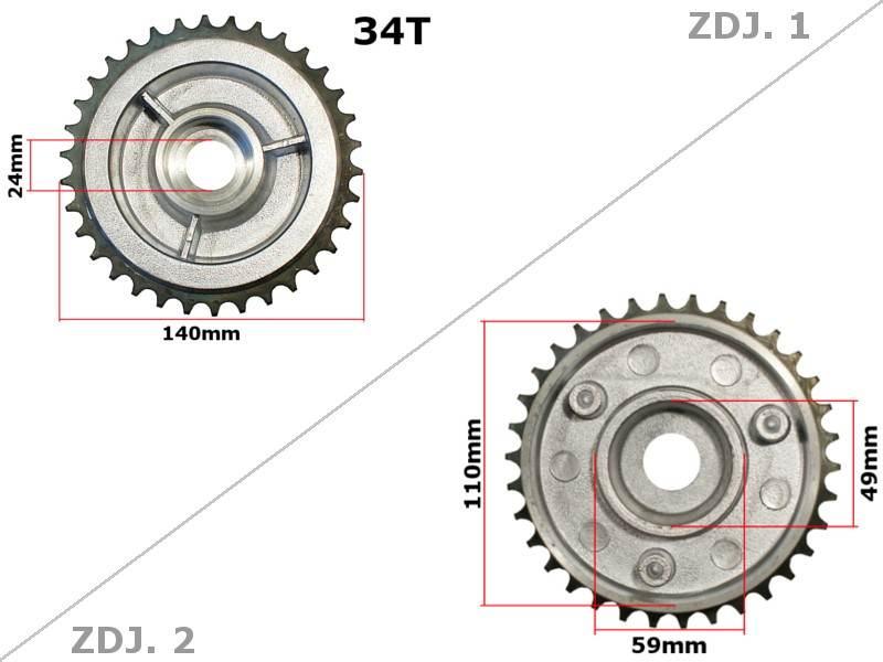 Zębatka tył simson s51 duells di | ROY27572