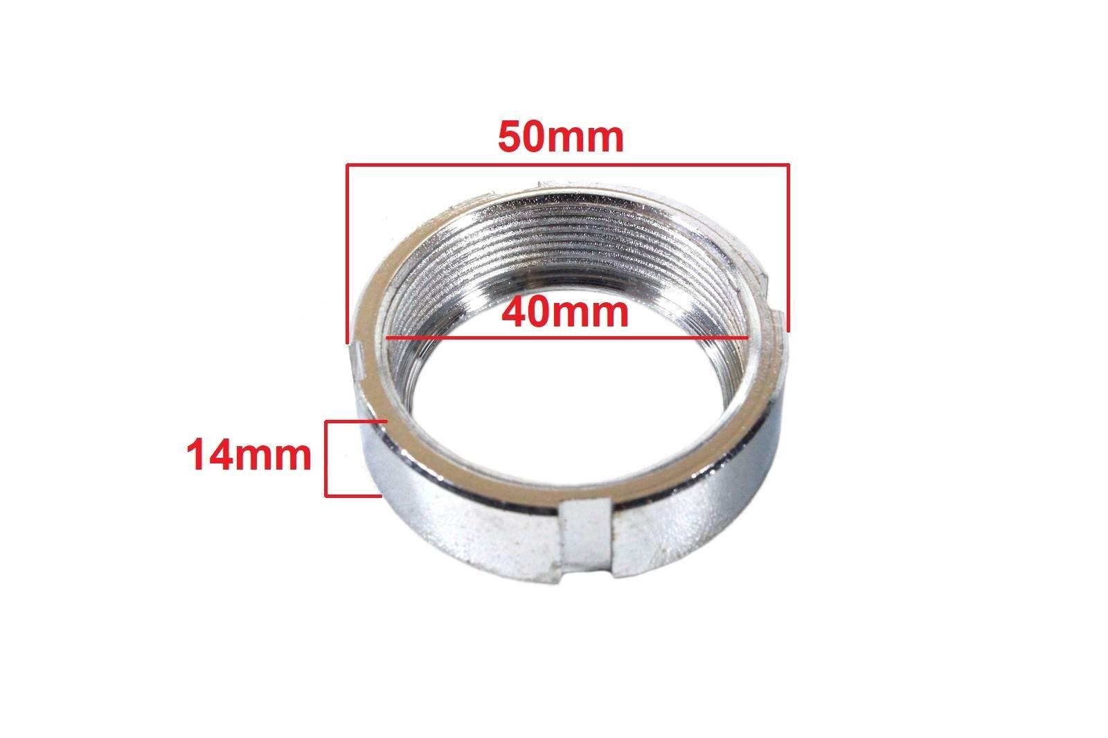 Nakrętka kolanka wydechu wsk 125 chrom ml - zdjęcie 3