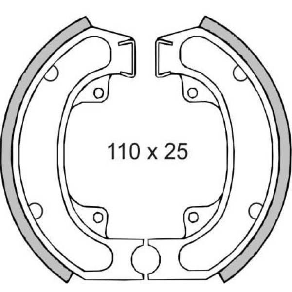 Szczęki hamulcowe honda sh scoopy 50 kpl rms - zdjęcie 3