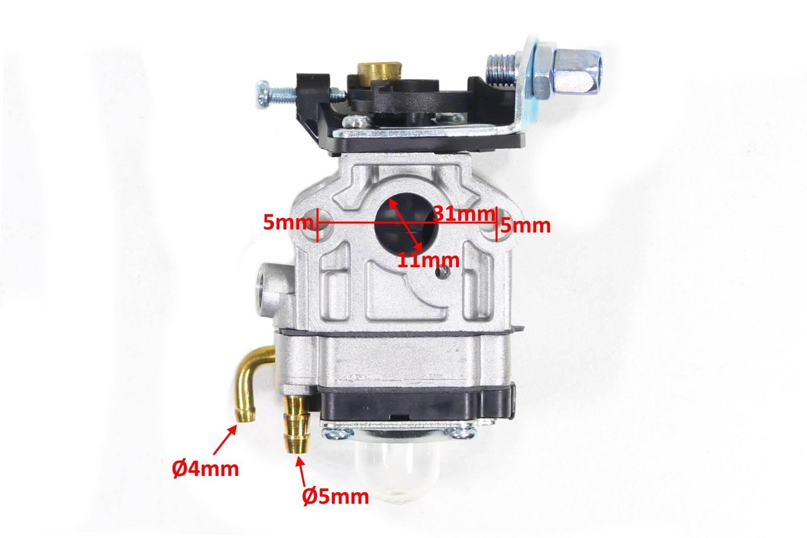 Gaźnik do kosy spalinowej podkaszarki 11mm przepustnica goldluck - zdjęcie 4