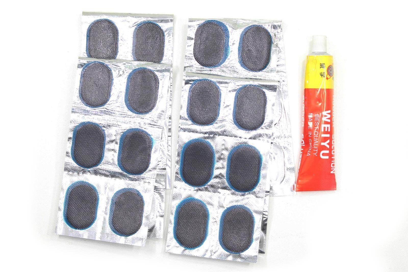 Łatka do dętki prostokątna 25 sztuk klej