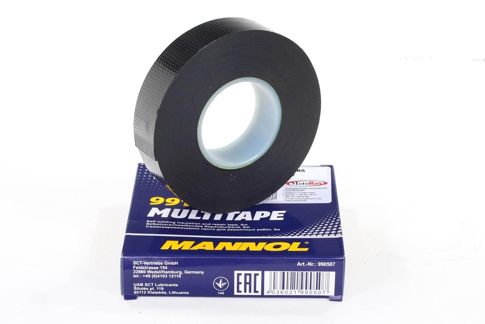 Taśma izolacyjna parciana mannol 25mm 5 metrów