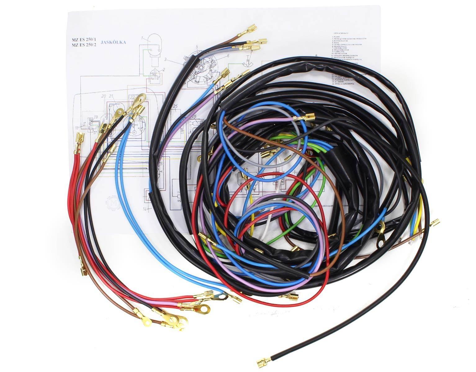 Instalacja wiązka mz es 250 250/1 250/2 jaskółka ml