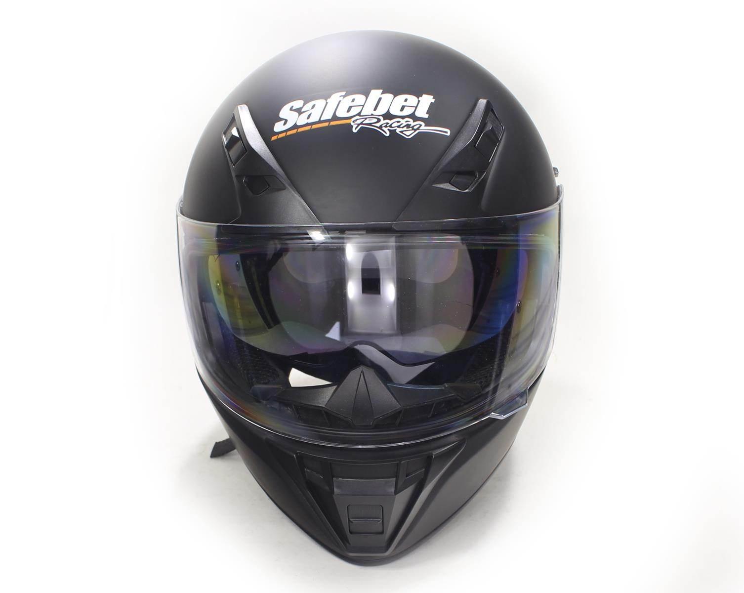 Kask safebet hf-125a flat black s fmvss 218 - zdjęcie 3