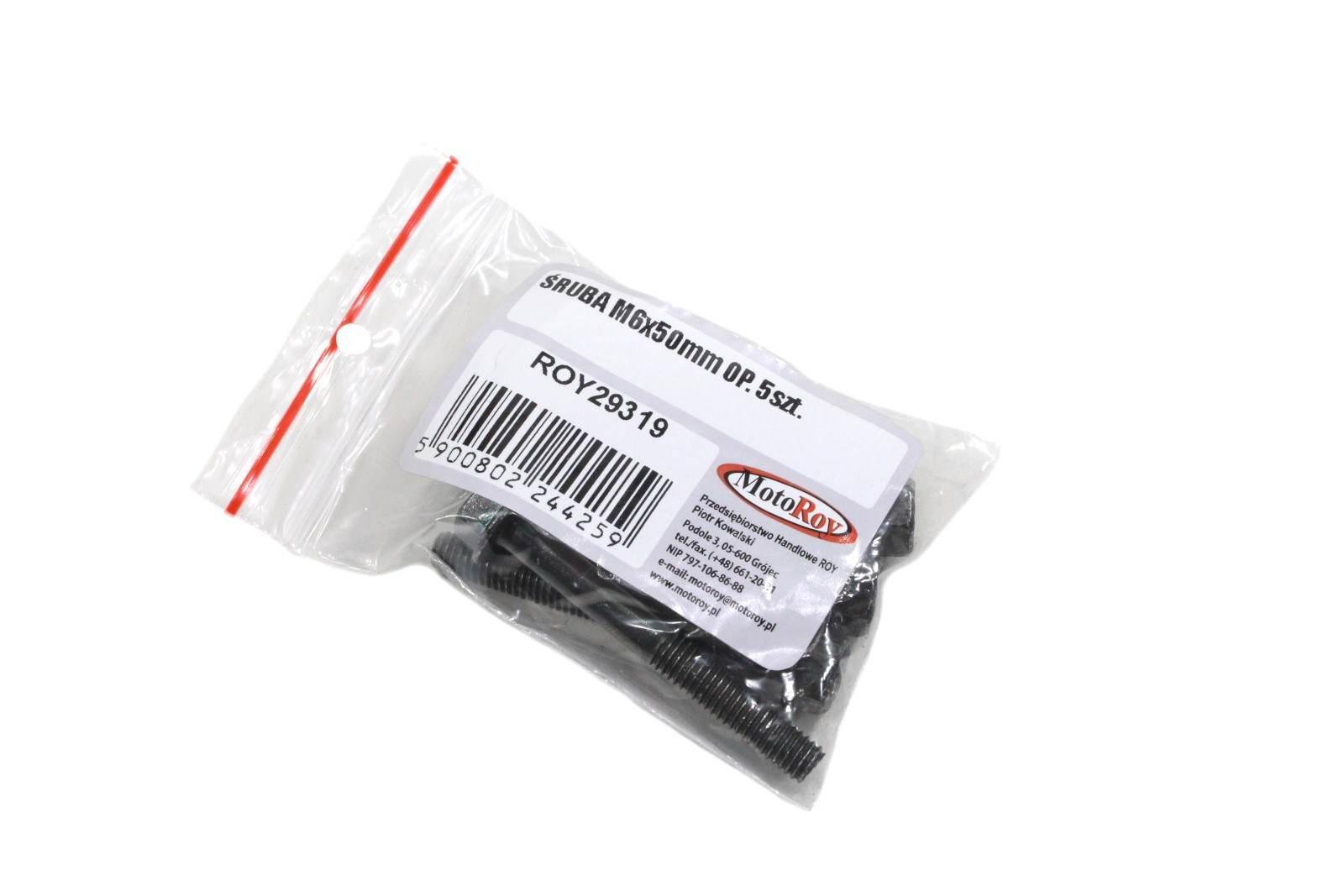 Śruba m6x50mm kartera silnika kayo zs155 op 5szt - zdjęcie 2