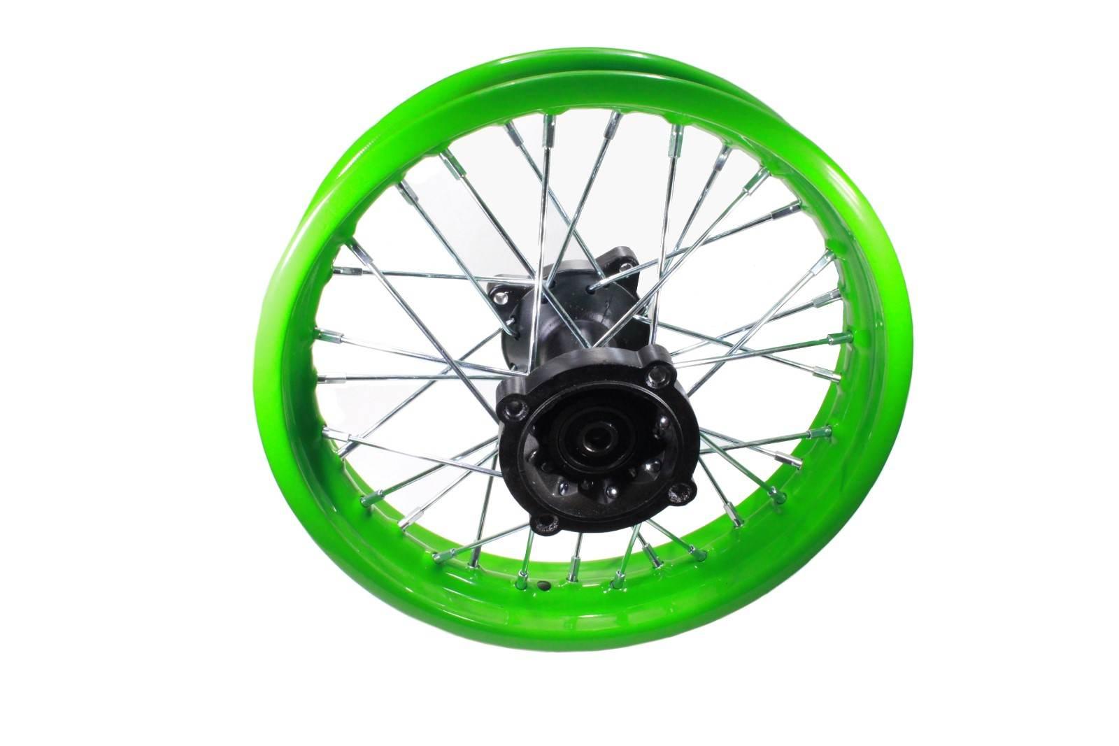 Felga koło tył 1,85x12'' cross 125 new green wb - zdjęcie 2