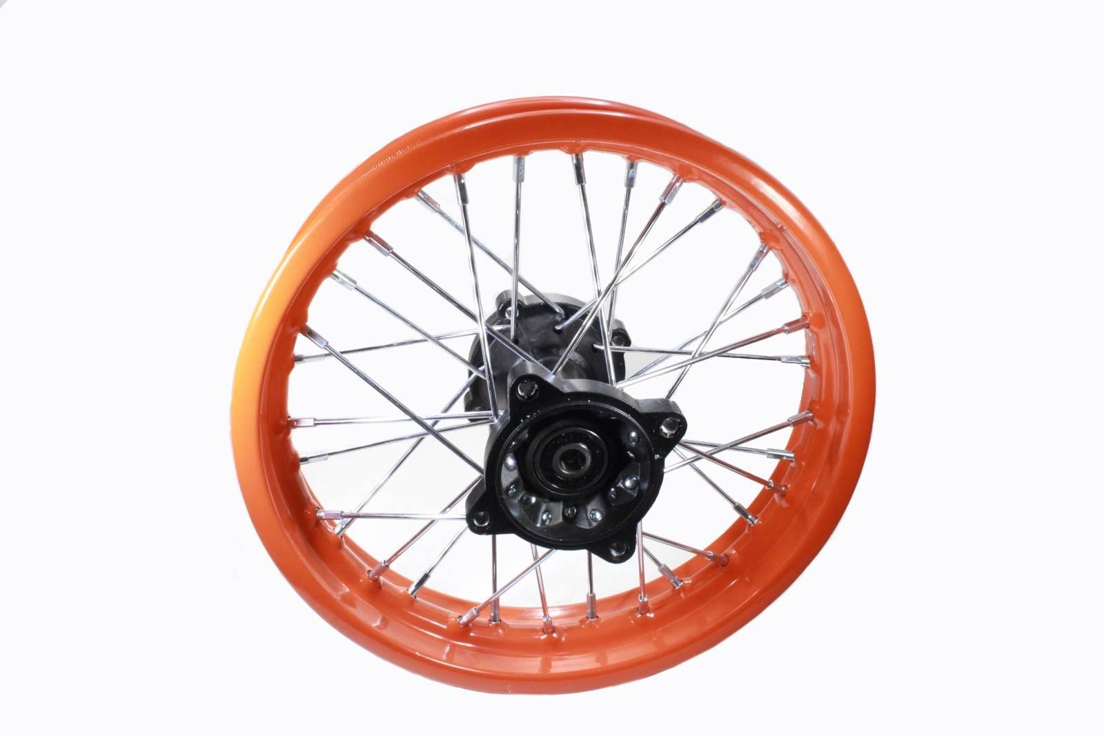 Felga koło tył 1,85x12'' cross 125 new orange wb - zdjęcie 2