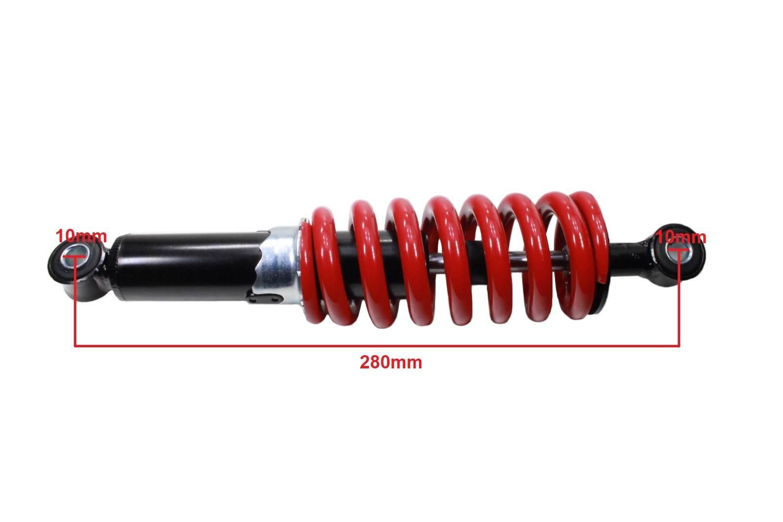 Amortyzator tył cross 125 olejowy czerwony wb - zdjęcie 2