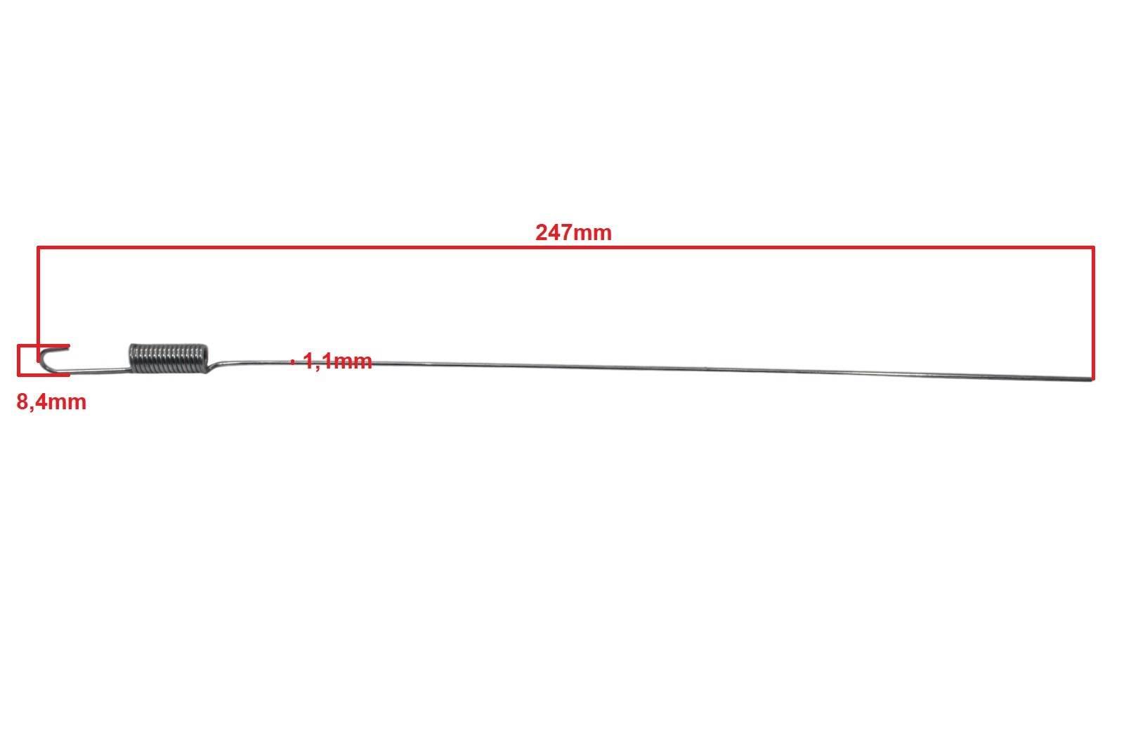 Sprężyna czujnika stop street motorower 190mm - zdjęcie 2