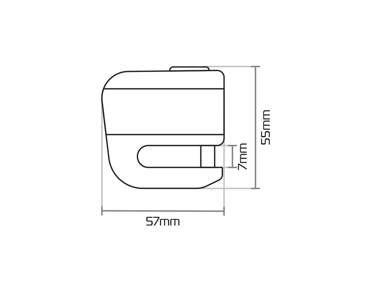 Blokada tarczy hamulcowej oxford micro xa5 5,5mm usb - zdjęcie 4