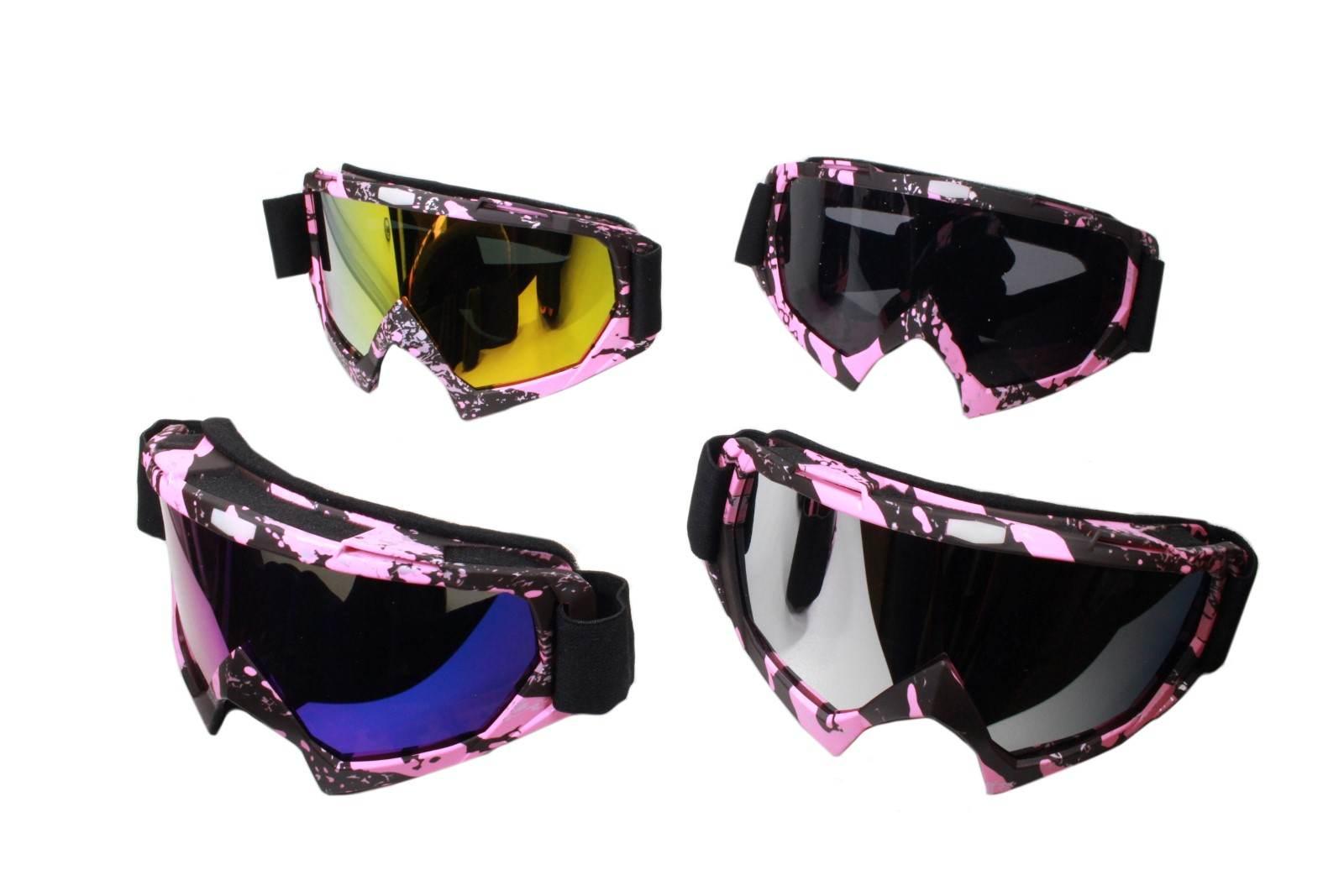 Gogle ochronne różne kolory szyb 9-39 motyw różowy - zdjęcie 2