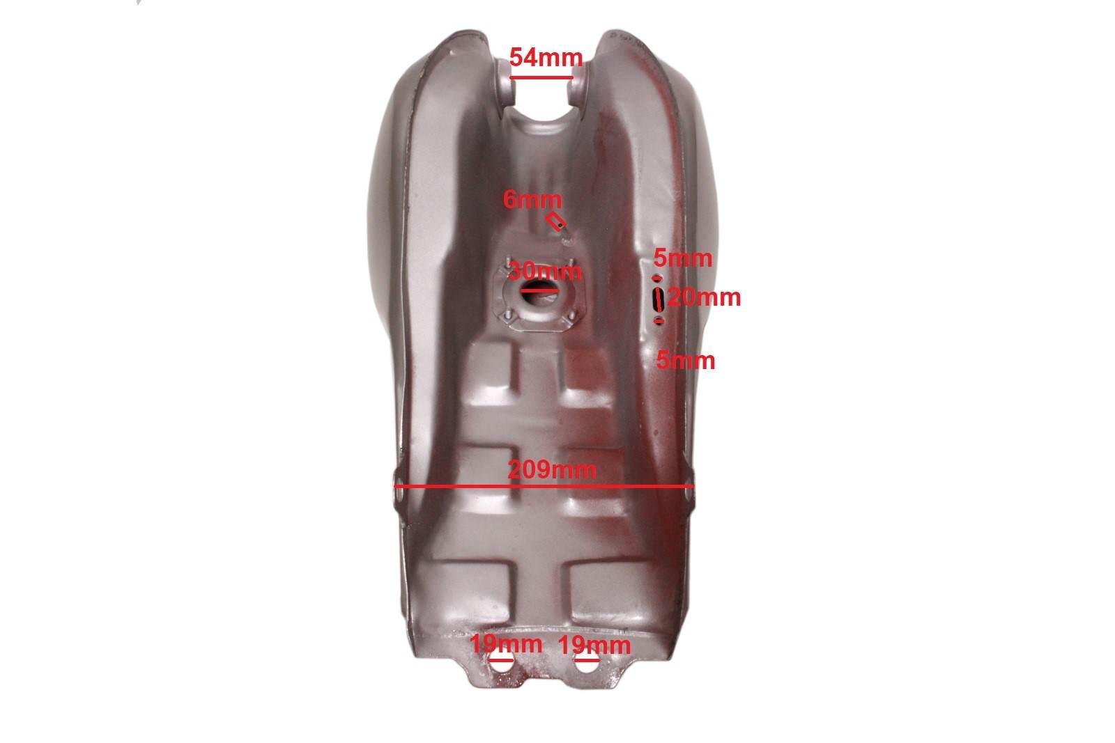Zbiornik paliwa benzer yankee 50/125 srebrny - zdjęcie 5
