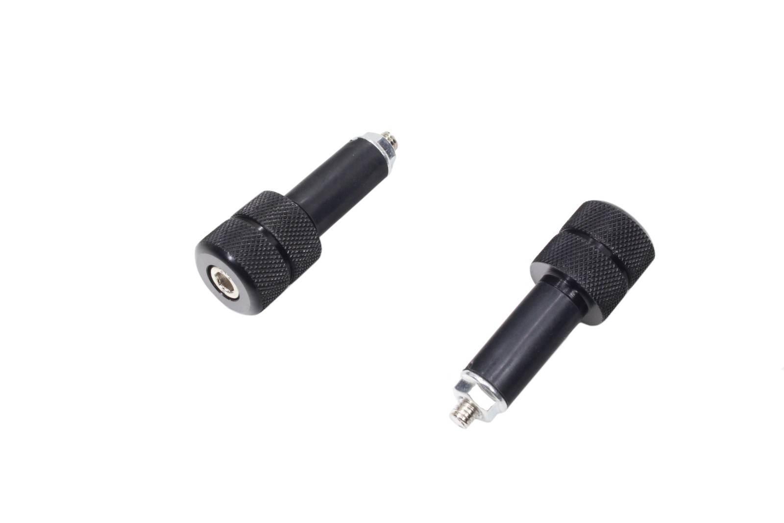 Końcówki kierownicy ciężarki czarne 13mm kpl ox