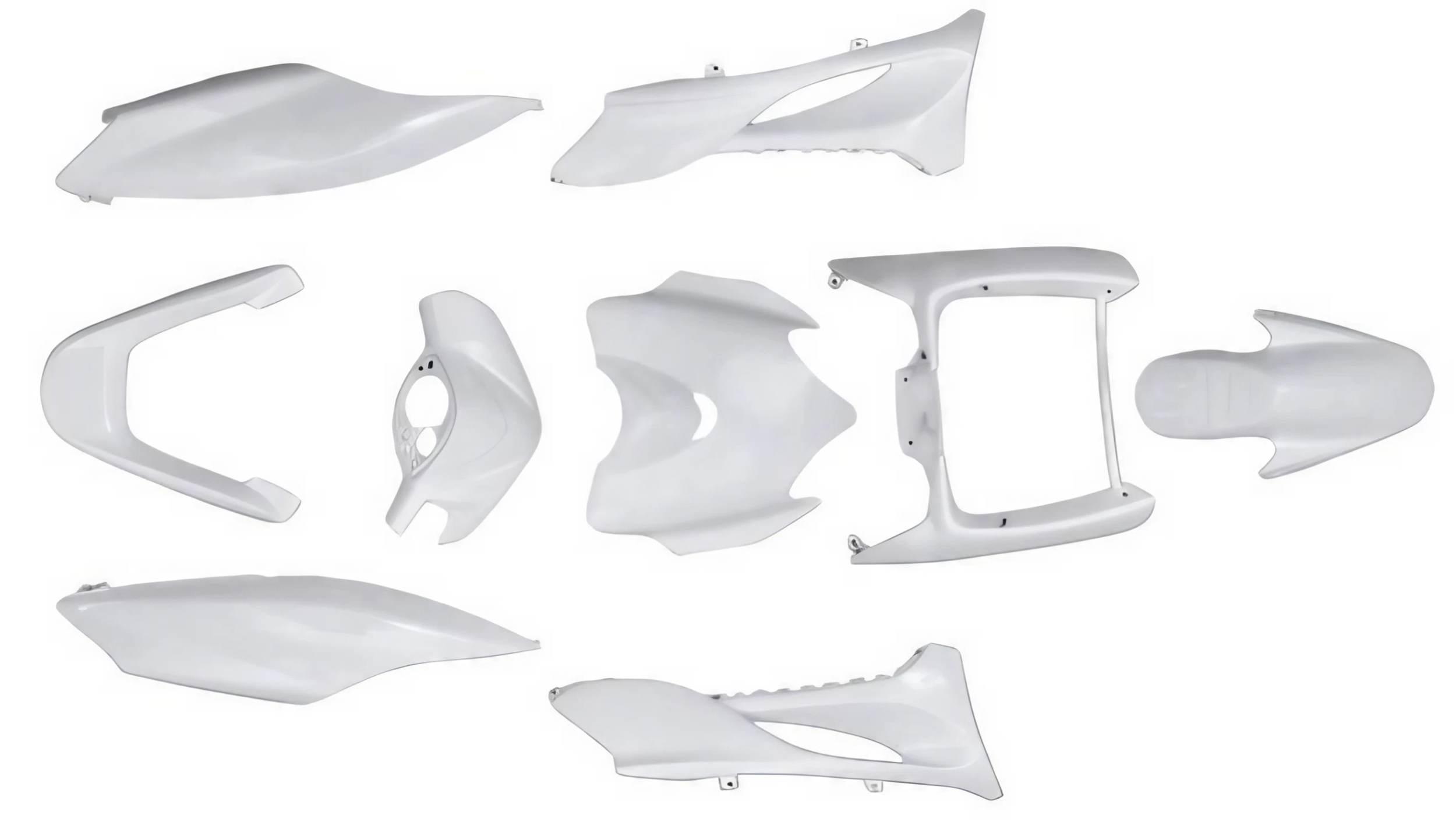Zestaw plastików komplet owiewki osłona błotnik biały yamaha jog rr