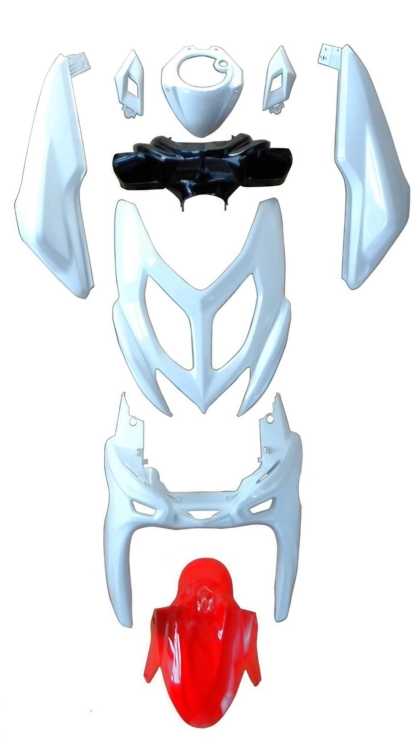 Zestaw plastików owiewki osłony błotnik yamaha aerox 2013-2014