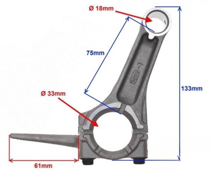 Korbowód gokart silnik honda gx270 | KGO0004B - zdjęcie 2