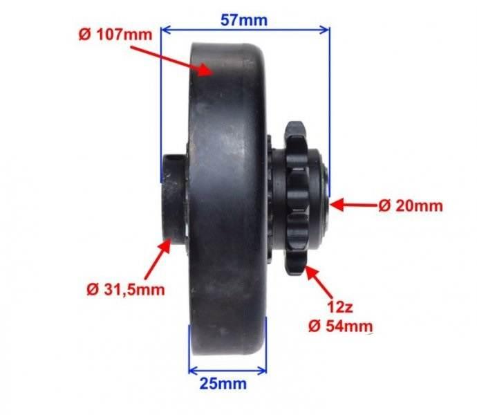 Sprzęgło odśrodkowe suche honda loncin lifan kipor zipper kama 160 200 - zdjęcie 3