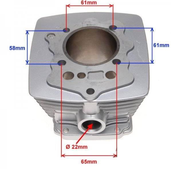 Cylinder tłok 200cc 4t 63,00 loncin lifan kxd xcr - zdjęcie 2