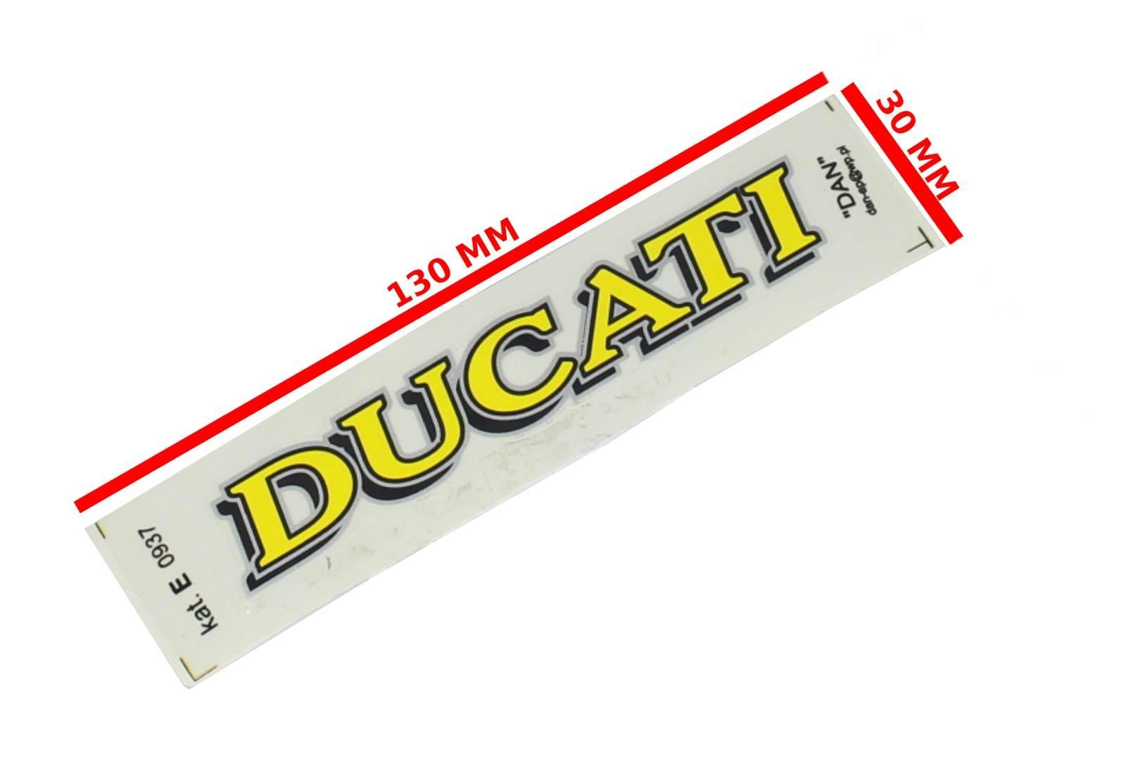Naklejka ducati żółta kat-e | ROY01288