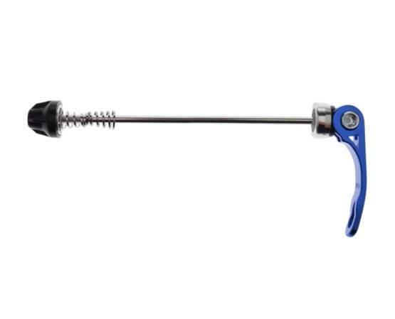 Szybkozamykacz aluminiowy rowerowy piasty tył niebieski 135mm