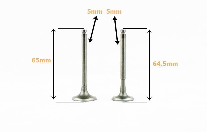 Zawór Ssący I Wydechowy Gy6 4t 125ccm Motogeneric - zdjęcie 3