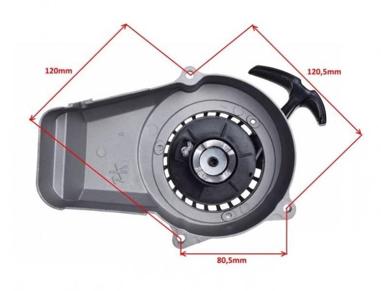 Pokrywa silnika z szarpakiem metalowa mini pocket - zdjęcie 2