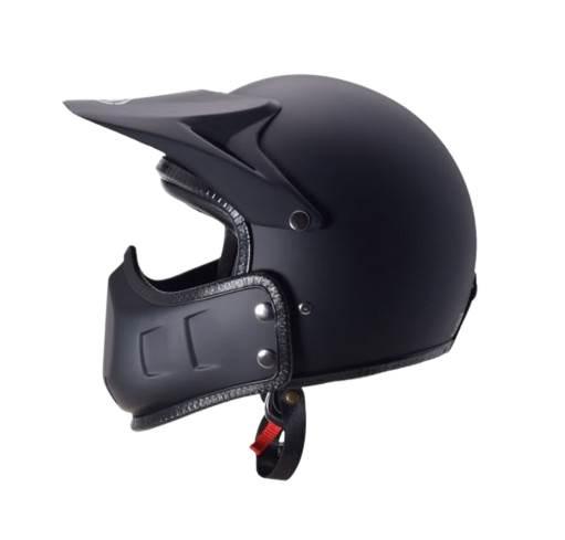 Kask awina l wypinana szczęka czarny mat tn8658e