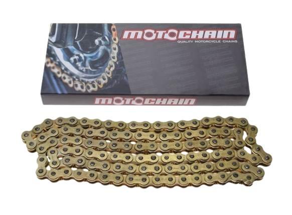 Łańcuch napędowy 130 ogniw 420h motochain złoty