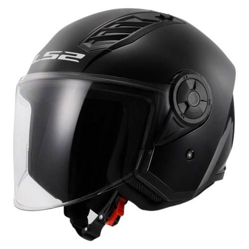 Kask ls2 of616 airflow ii solid black-06 m