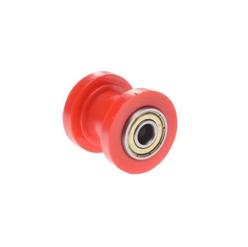 Rolka prowadząca łańcucha napędowego 22mm czerwona
