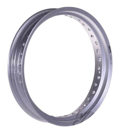 Obręcz koła 17x3,00 36 szprych aluminium srebrna
