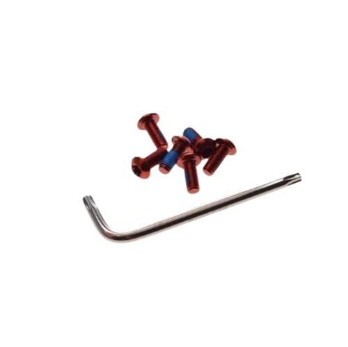 Śruba tarczy hamulcowej unex czerwone 6 szt