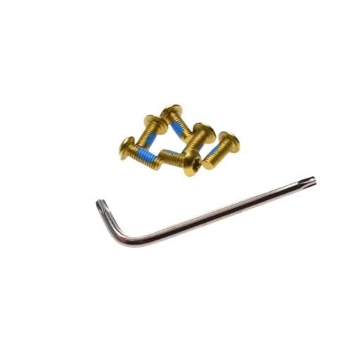 Śruba tarczy hamulcowej unex złote 6 szt